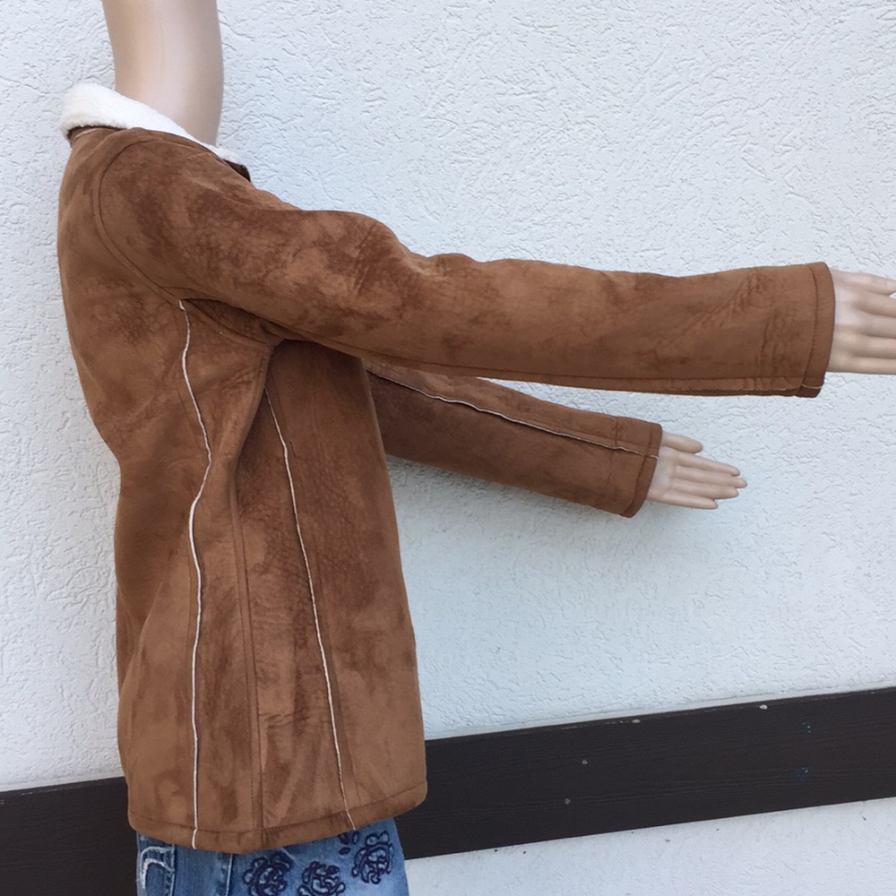 Prana jacket small faux suede shearling brown - Picture 5 of 9